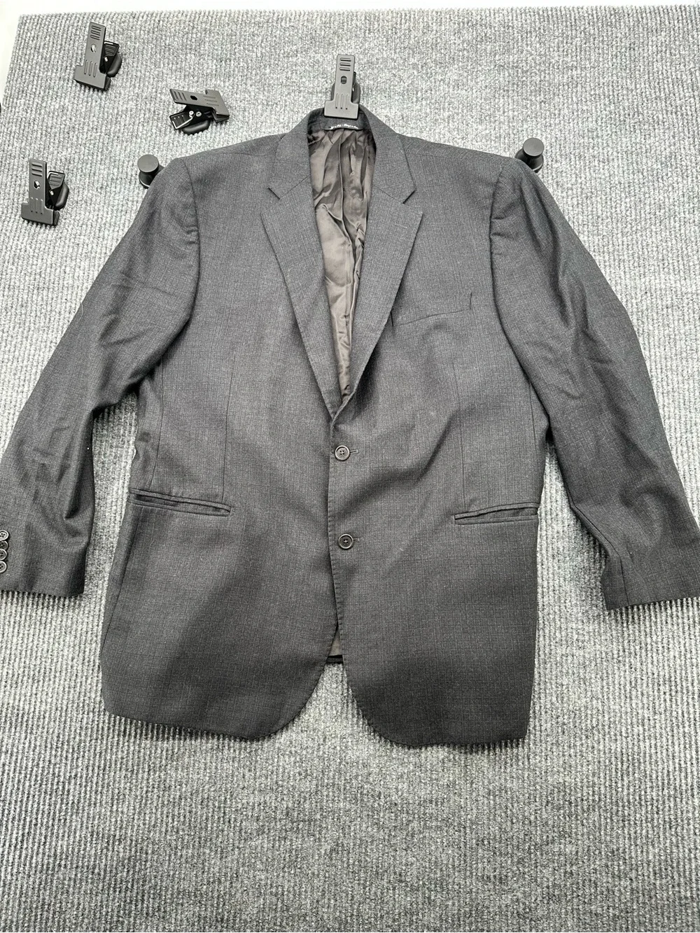 Saks Fifth Avenue x Ermenegildo Zegna Heritage 46R Gray Wool Sport Coat Italy